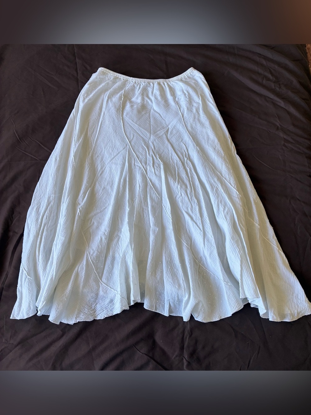 White A-Line Skirt - Elegant Flowy Women’s Skirt